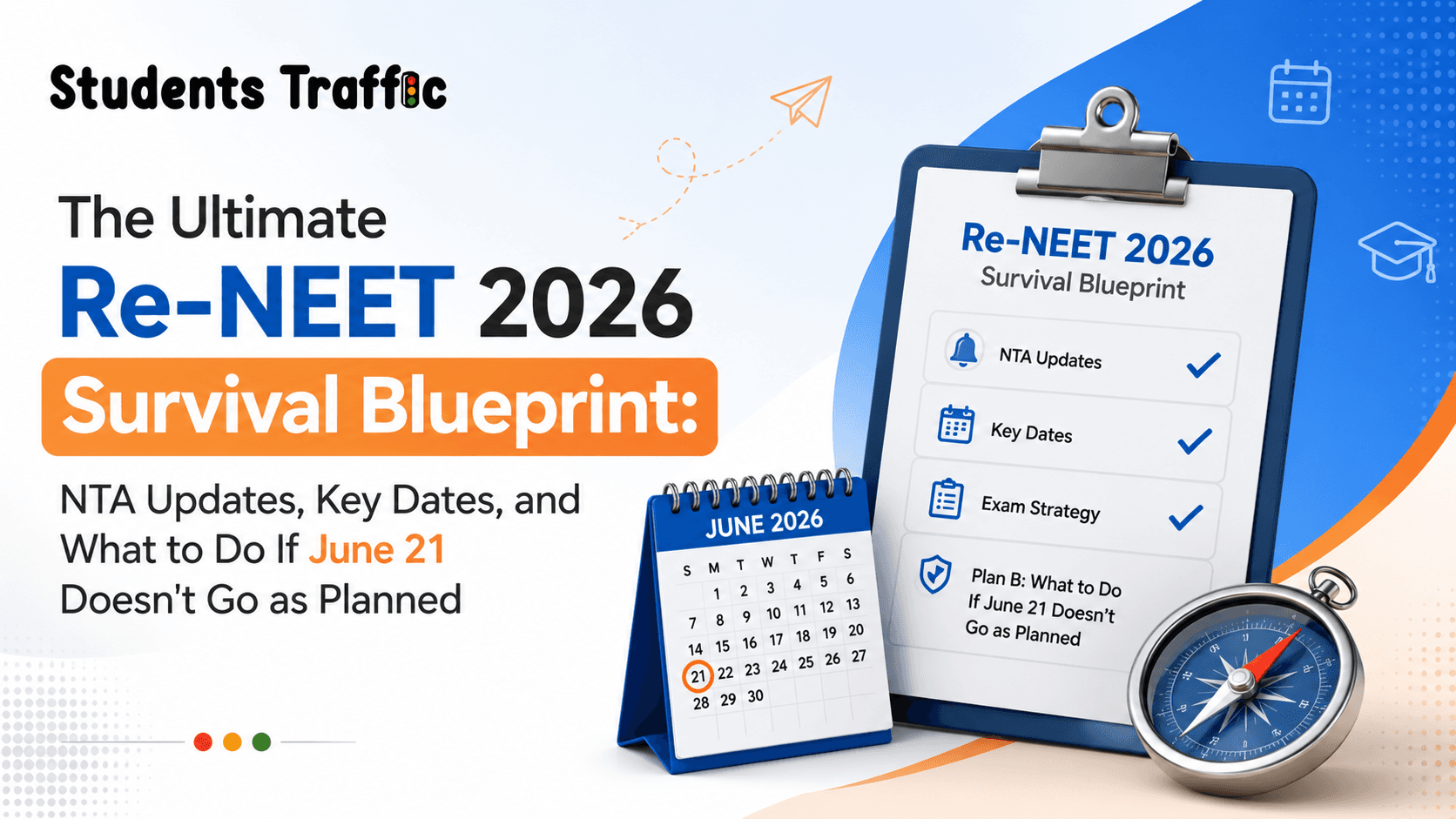 The Ultimate Re-NEET 2026 Survival Blueprint: NTA Updates, Key Dates, and What to Do If June 21 Doesn't Go as Planned
